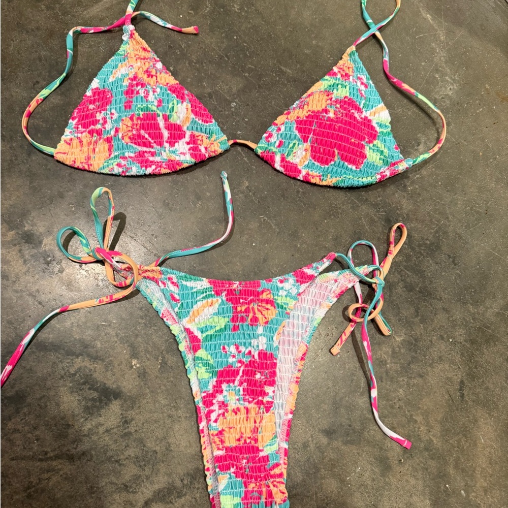 Colorful Floral Bikini Set